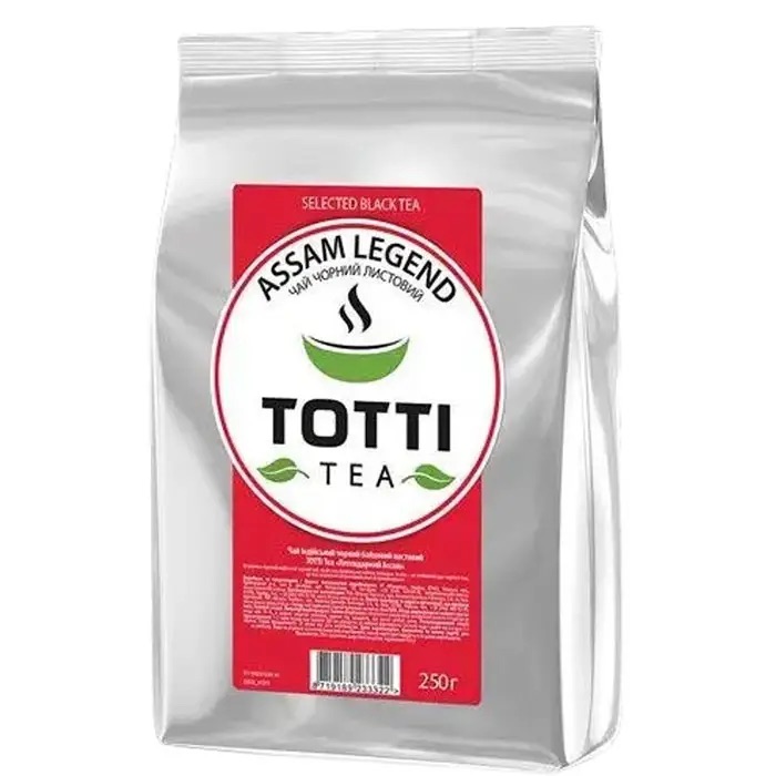 Чорний чай дрібнолистовий TOTTI TEA 250г Легендарний Ассам